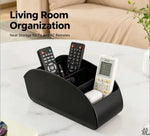 support télécommandes noir moderne rangement téléphones stylos porte clés salon