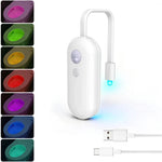 lampe toilette led veilleuse adhésive détection mouvement changement couleurs usb moderne blanc