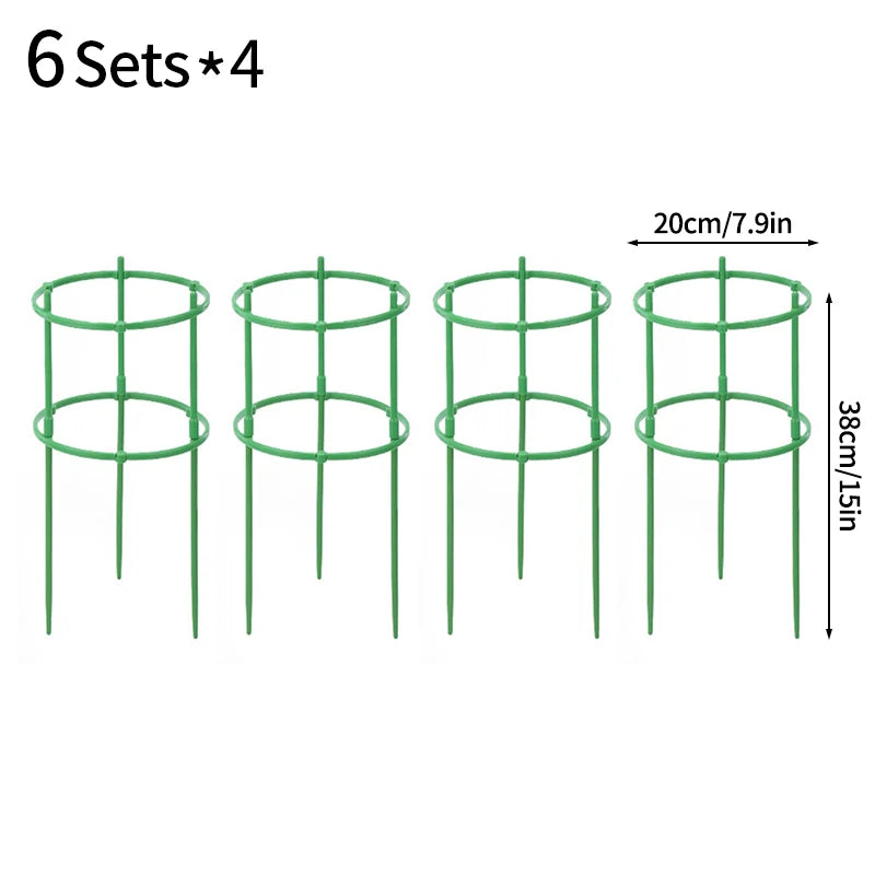 grille support plantes vert circulaire moderne fixations solides intérieur fleurs treillis plastique