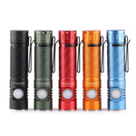 lampe torche led rechargeable type 21700 batterie annneau fixation moderne compact