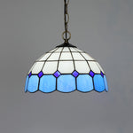 Lampe suspendue Art Nouveau verre coloré floral chambre cuisine restaurant