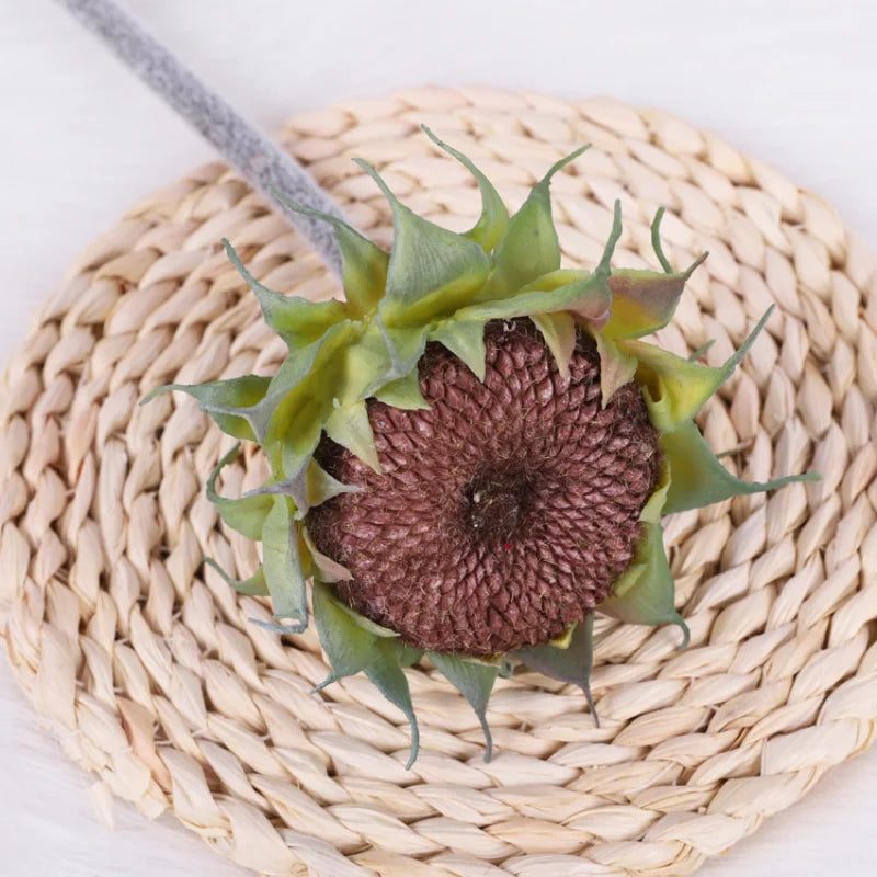 fleurs artificielles tournesols jaunes vert bruns réalistes intérieures mariage anniversaire