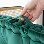 coussin carré velours doux antidérapant imperméable beige bleu vert orange modernes