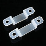 supports fixation ruban led transparent 8mm 10mm 12mm 16mm trou latéral pratique robuste étanche