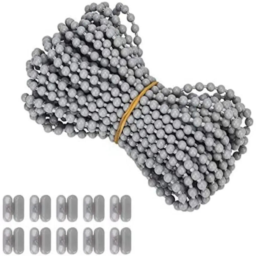chaîne gris moderne durable clips fixation 10 mètres attache rideau vertical