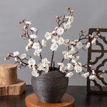 décoration extérieure branche artificielle soie fleurs blanc rose printemps nature minimaliste fête mariage
