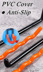 crochet mural moderne noir orange acier inoxydable fixations support outils garage