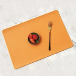 dessous verre moderne texturé cuir couleur vert orange noir beige bleu marron rouge minimaliste