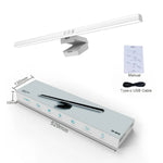 lampe led moderne noir blanc intensité variable continu usb chargeable monitor gaming