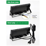 lampe led culture vegetale noire 100w 200w 300w 50w ip65 waterproof moderne tringle