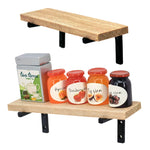 étagère bois moderne étagère miniatures support rangement vis fixations pots confiture thé blanc