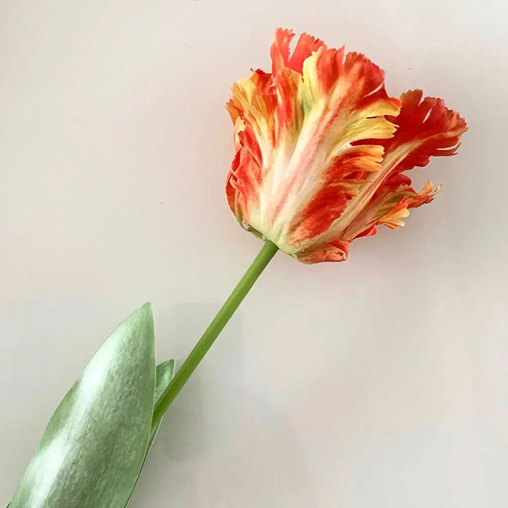 tulipes artificielles réalistes blanc bleu orange rouge jaunes roses décoration intérieure maison événements