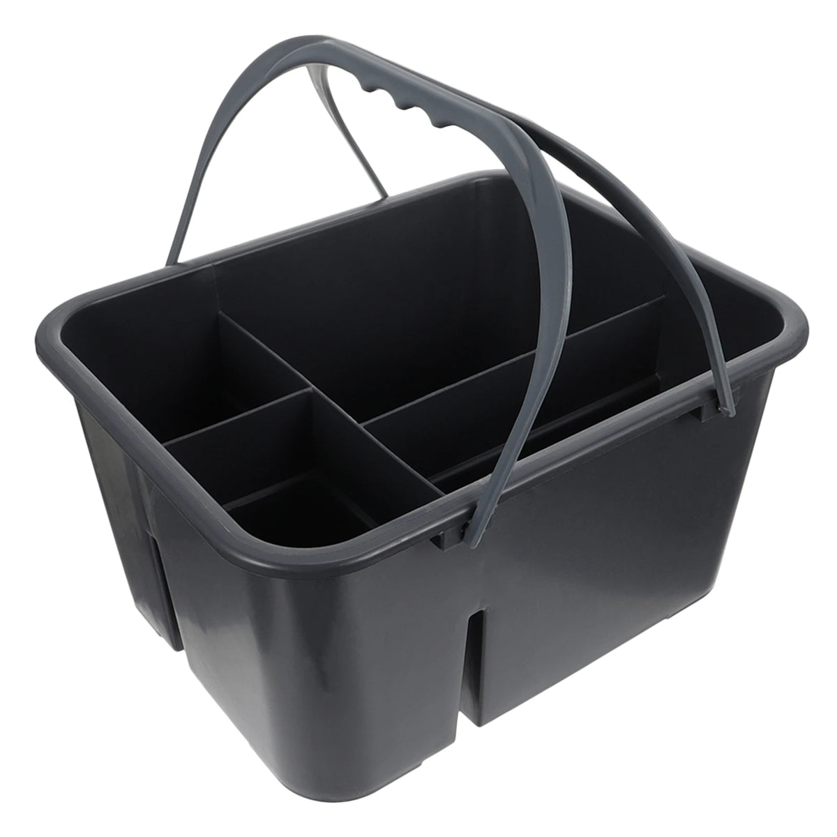 seau compartiments gris moderne utilitaire toilette rangement salle bain plastique portatif