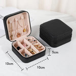boîtes bijoux simili cuir compartiments moderne miroir cordon fermeture vert rose gris noir blanc