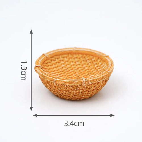 panier osier marron tissage traditionnel rustique artisanal poignées intégrées fruits légumes artificiels cones pin