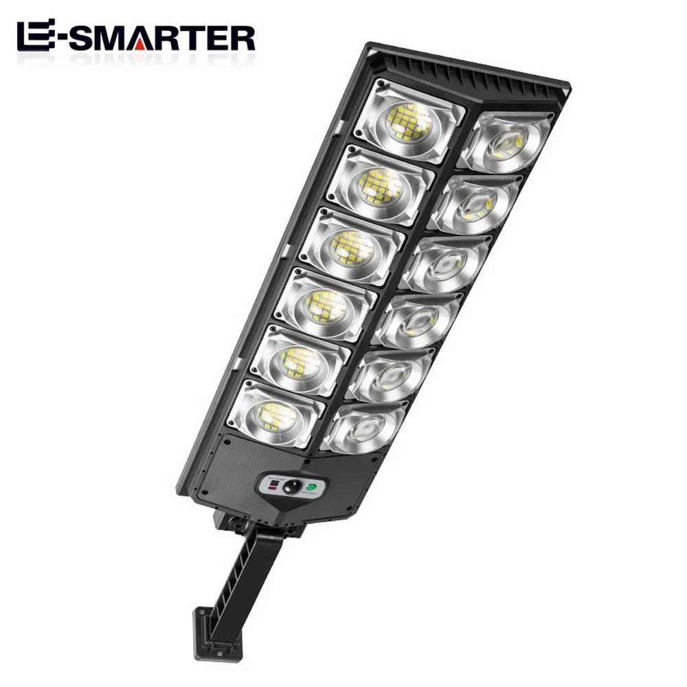 lampe rue led moderne étanche capteur mouvement solar charging noir fonctionnelleextérieur abs ip68