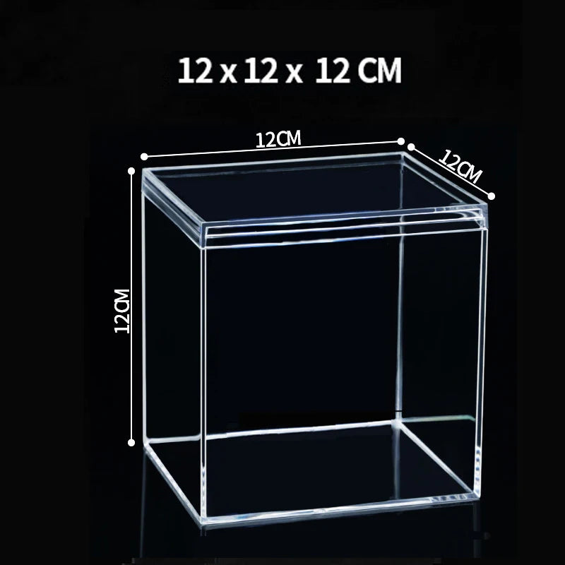 boîtes plastique transparentes modernes boîte bijoux réutiliables boîtes rangement minimalistes transparentes accessoires coiffure pièces