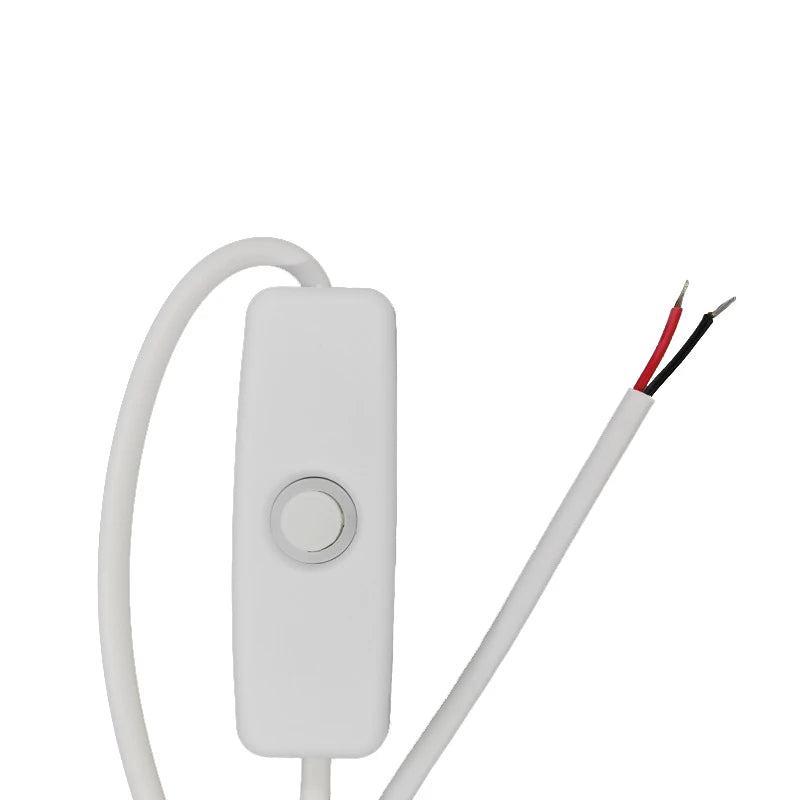 câble usb noir blanc interrupteur alimentation led fil électrique 5v moderne fonctionnel