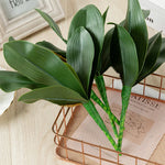plantes artificielles feuilles larges décoration extérieure pots verre cadres photo moderne aménagement paysagerextérieur