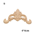 appliques decoratives bois floral sculptees baroques naturelles decoration murale farmhouse classic