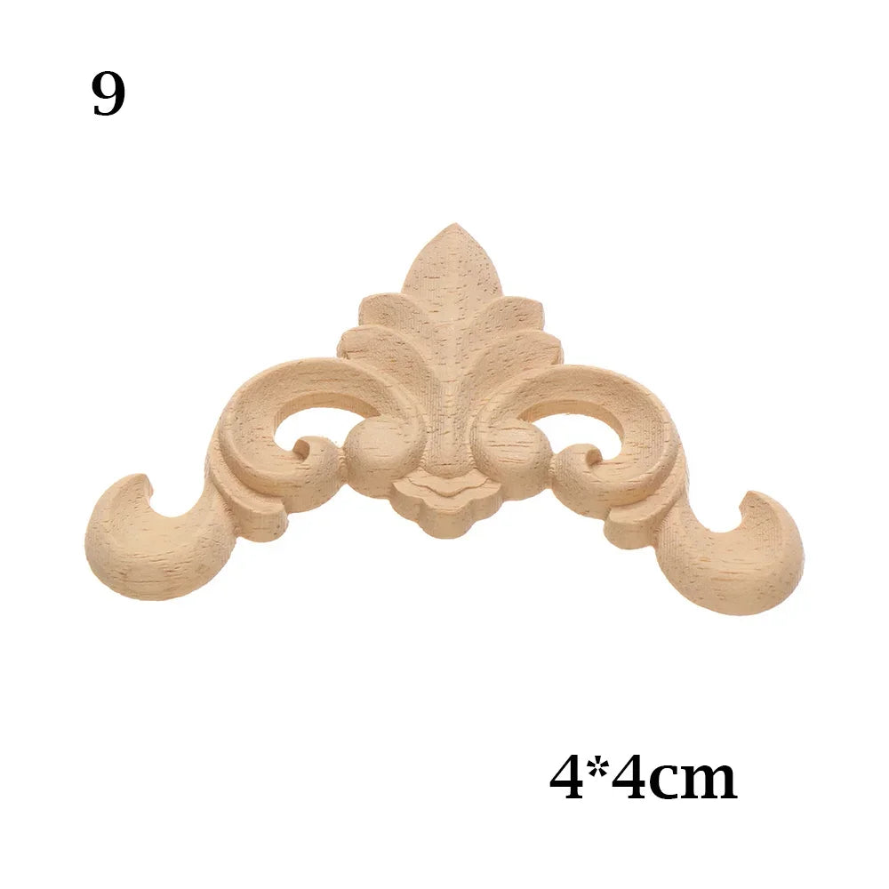 appliques decoratives bois floral sculptees baroques naturelles decoration murale farmhouse classic