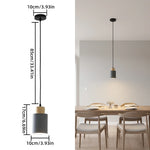 Lampes suspendues modernes minimalistes bois clair blanc noir câble ampoule tension 90 260V flux