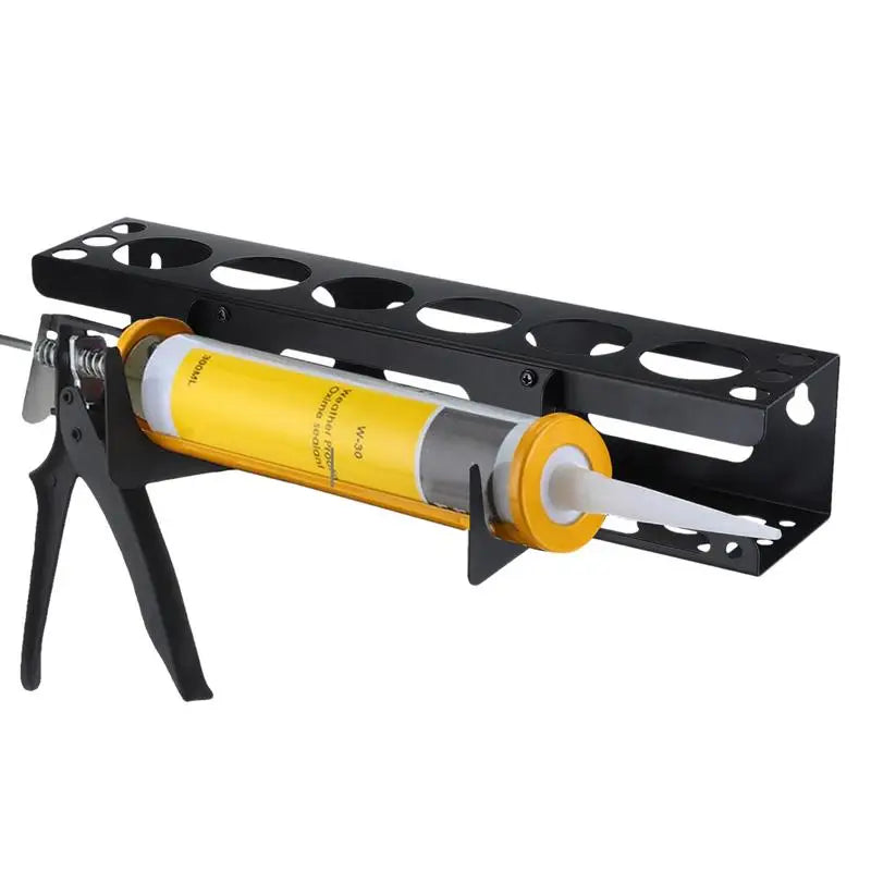 organisateur mural acier tubes colle pistolets outils rangement industriel fixations multiples utilitaire