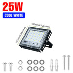 projecteur led extérieur ip65 220v blanc froid moderne réverbere mur vis fixations aluminium