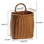 panier osier marron clair tressé rustique crochets transparents oignons herbes aromatiques fleurs blancs