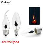 ampoule led flamme noire transparente moderne e14 e27 3500k 30000h lumens économieénergie