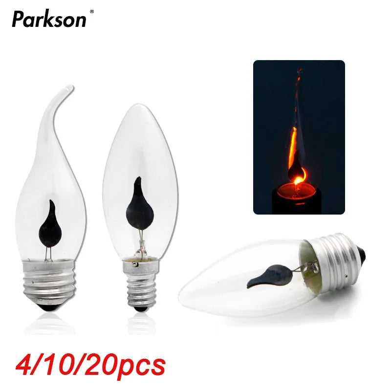 ampoule led flamme noire transparente moderne e14 e27 3500k 30000h lumens économieénergie