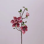 décoration intérieure branche magnolia artificielle fleurs rose blanches naturel salon maison événements