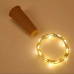 lumières led bouteilles multicolore fil cuivre transparents blanc chaud fête noël