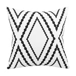 housses coussin imperméables motif floral moderne adhésif bleu violet jaune blanc