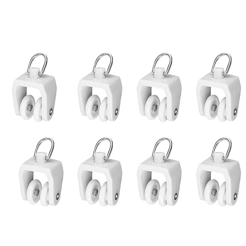 clips rideau poulies couvercle bout support mur vis fixation blanc moderne fonctionnel