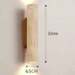 lampe murale moderne pierre marbrée beige brun clair interrupteur câble électrique 249 2000 lumens
