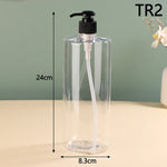 flacon rechargeable savon liquide moderne noir blanc transparent Pompe