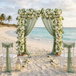 guirlande fleurs artificielles roses pivoines mariage anniversaire arches décorations extérieures romantiques classiques