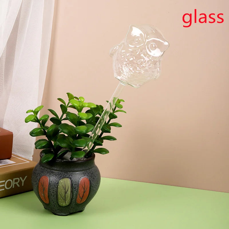 décorations plantes formes animales oiseau flamant sphères transparentes moderne vert orange rose bleuclair
