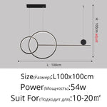suspension lumineuse led contemporaine noir blanc doré géométrique minimaliste