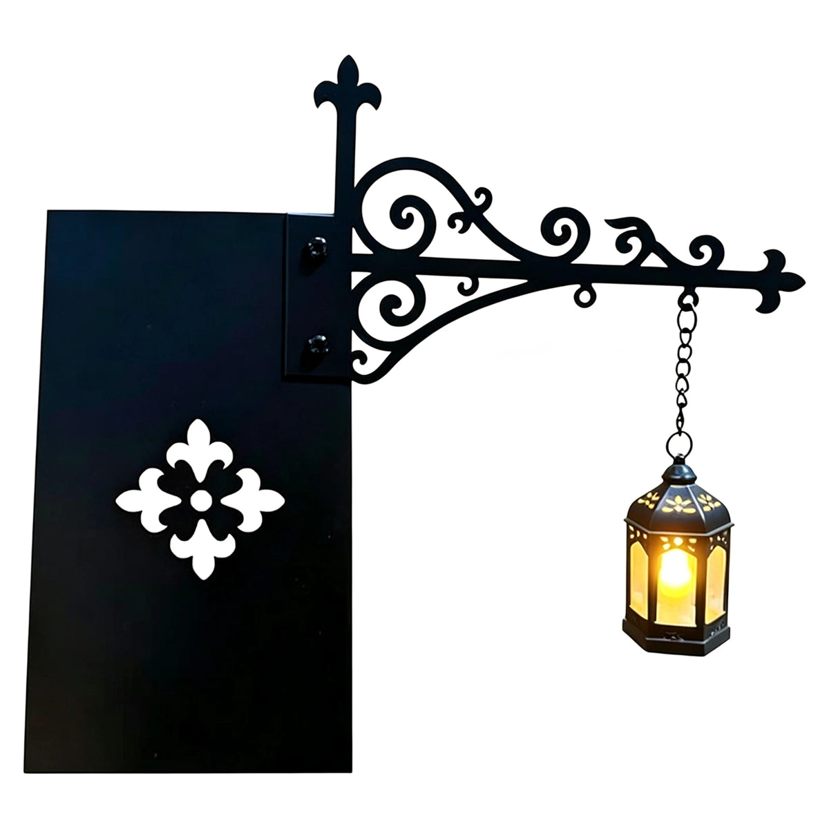 lampe lecture suspendue vintage noir doré motif géométrique led métallique romantique chambre