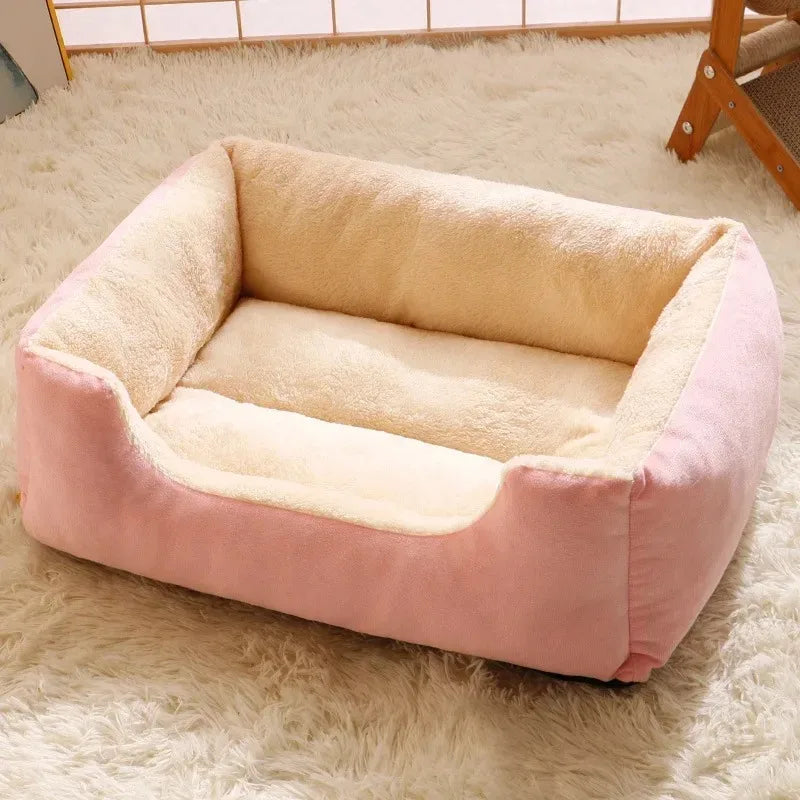lit animaux velours doux gris beige rose confortable tamaño grande mediums pequeño