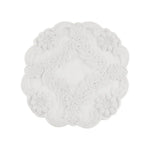 serviettes table brodées dentelle beige blanc classiques maison fête mariage