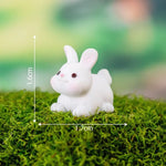 miniatures animaux cartoon blanc rose vert jaune gris bleu marron
