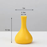 vase moderne céramique jaune sans plante décoration salon hydroponique pot fleur table