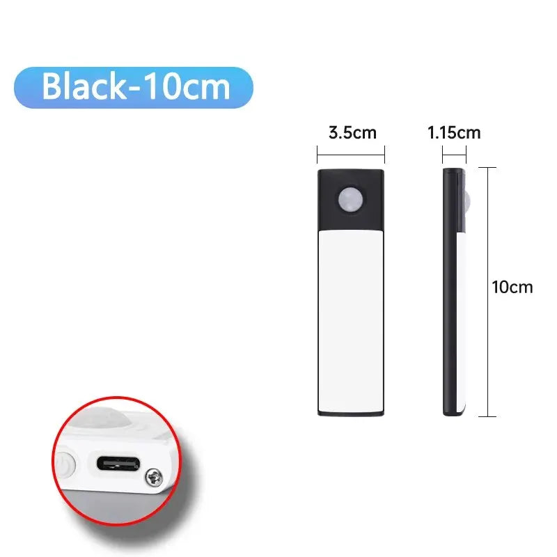 lampe led rechargeable adhésive 10cm 20cm 30cm 40cm 50cm blanc moderne éclairage intérieur urgence