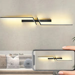 lampe murale moderne led noir minimaliste chambre cuisine éclairage quotidien fixée mur flux lumineux