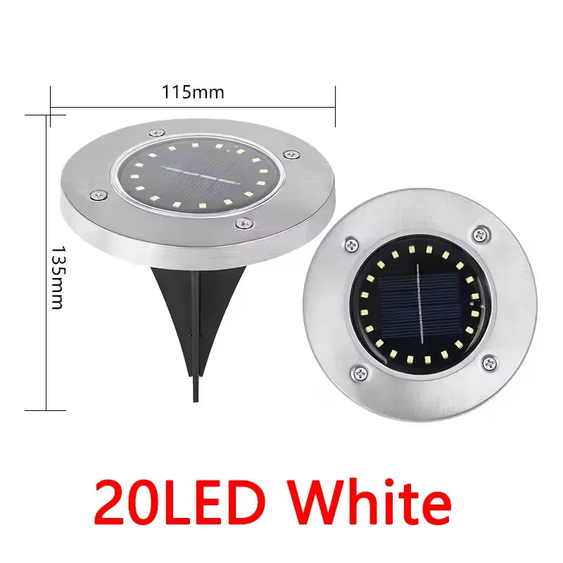 lumière solaire moderne led argent noir facile decoration extérieure ip65