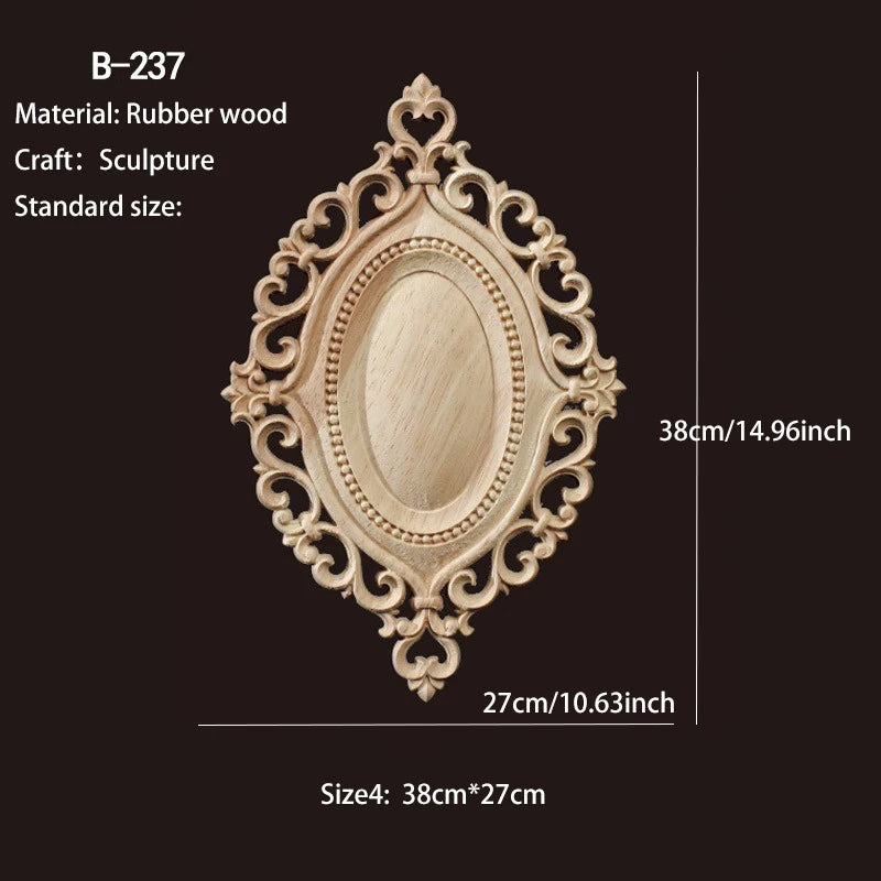 décoration murale bois sculpté floral classique baroque tableaux vintage