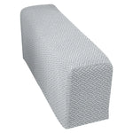 couvre main bleu marine tissé motifs géométriques moderne fixations washable chaise canapé protection meuble